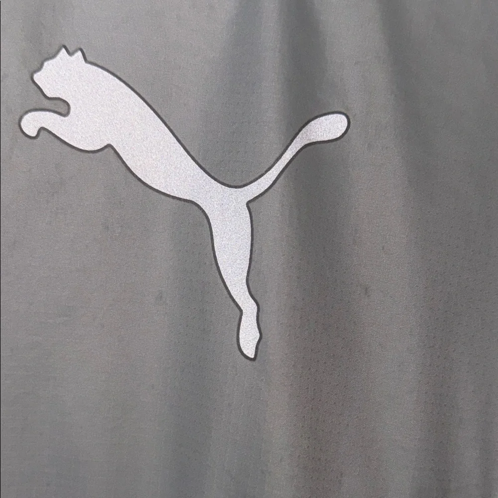 Puma Black and Gray Windbreaker with High Collar - Picture 4 of 6